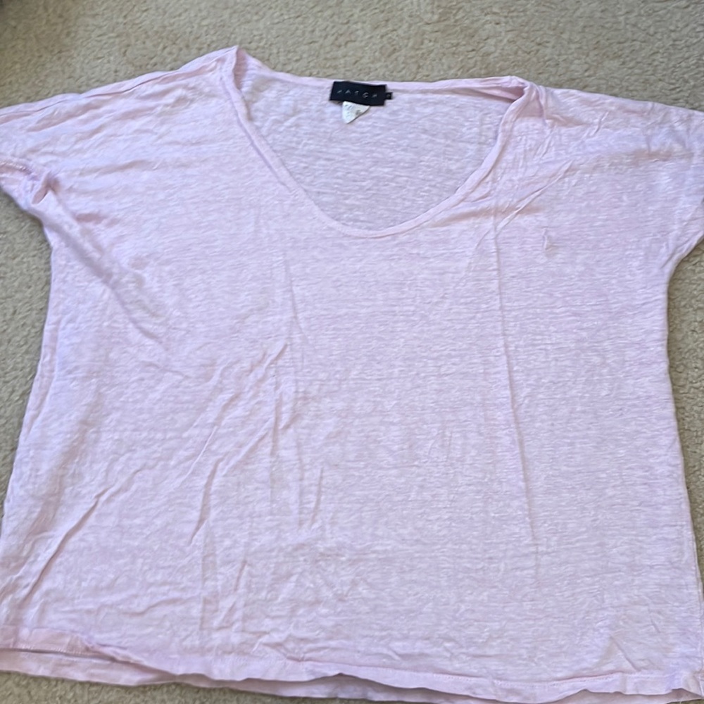 Hatch linen maternity top